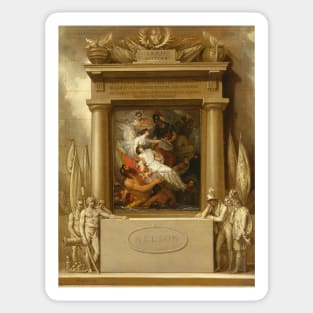 The Apotheosis of Nelson by Benjamin West Sticker